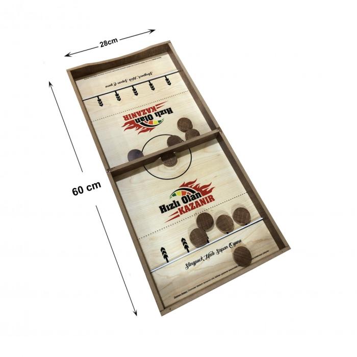 Slingpuck Hizli Sapan Oyunu Fast Sling Puck Game 60x28cm 63 47 Tl Kdv